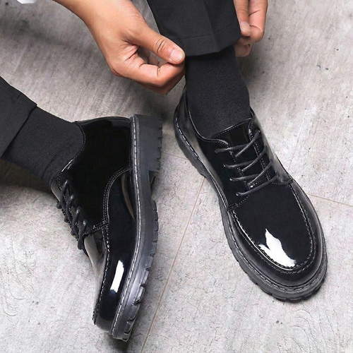 DD592  클래식 유광 더비슈즈